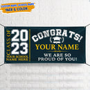 Personalized Congrats Class of 2023 Banner Graduation Gift TL14022301B