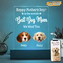 Personalized Custom Photo Face Cutout Happy Mother's Day LED Night Light Acrylic Plaque TL03032301AP