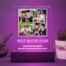 Personalized Custom Photo Bestie Ever Graduation Acrylic Plaque With LED Night Light Graduation Gift TL15022301AP