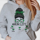 Personalized Mom Life Messy Bun Shirt TL12012301TS