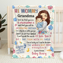 Personalized I Say I Love You With My Smile Sherpa Fleece Blanket HM27032301BF