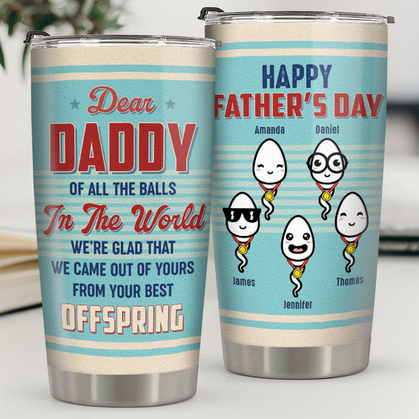 Personalized It Is Amazing To Be Your Kids - Gift For Father's Day Tumbler HM05042302STF