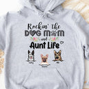 Personalized Rockin' The Dog Mom & Aunt Life Shirt HM15022302TS