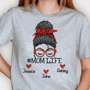 Personalized Mom Life Messy Bun Shirt TL12012301TS