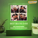 Personalized Custom Photo Bestie Ever Graduation Acrylic Plaque With LED Night Light Graduation Gift TL15022301AP