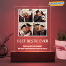 Personalized Custom Photo Bestie Ever Graduation Acrylic Plaque With LED Night Light Graduation Gift TL15022301AP