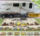 Personalized Welcome To Our Campsite Camping Patio Mat TL130902RG