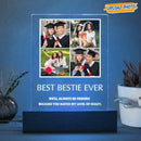 Personalized Custom Photo Bestie Ever Graduation Acrylic Plaque With LED Night Light Graduation Gift TL15022301AP