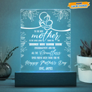 Personalized Happy Mother's Day LED Night Light Acrylic Plaque TL03032302AP