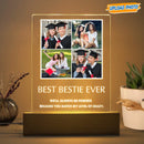 Personalized Custom Photo Bestie Ever Graduation Acrylic Plaque With LED Night Light Graduation Gift TL15022301AP