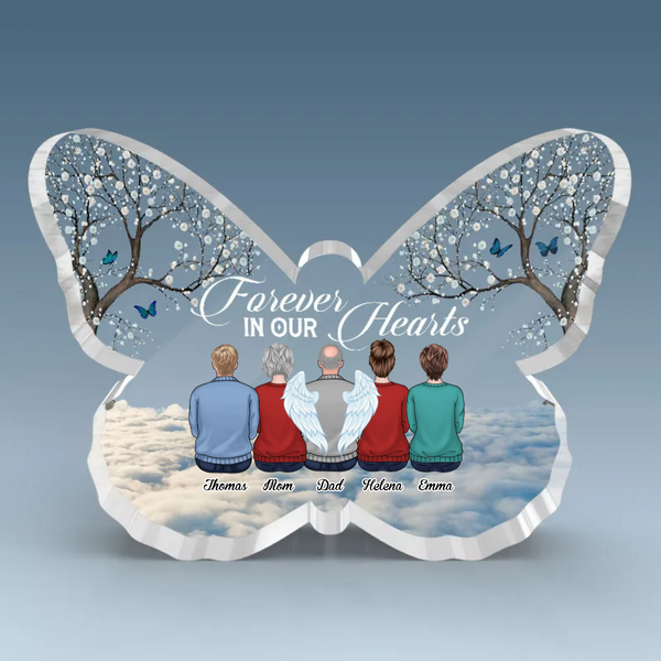 Personalized I Am Always With You - Memorial Butterfly Shaped Acrylic Plaque HM23022301AP