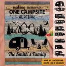 Personalized Home Is Where You Park It Camping Sherpa Fleece Blanket TL041001BF