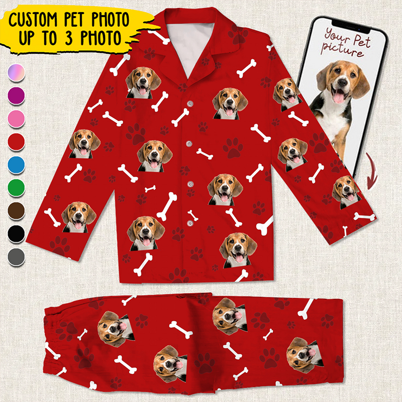 Personalized Custom Pet Photo Pajamas TL301101PJ