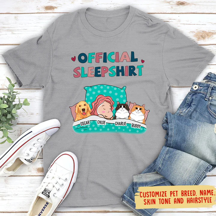 Personalized Pet Official Sleepshirt T-Shirt TL260901TS
