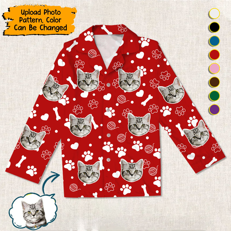 Personalized Custom Dog Cat Face Pajamas HM081201PJ