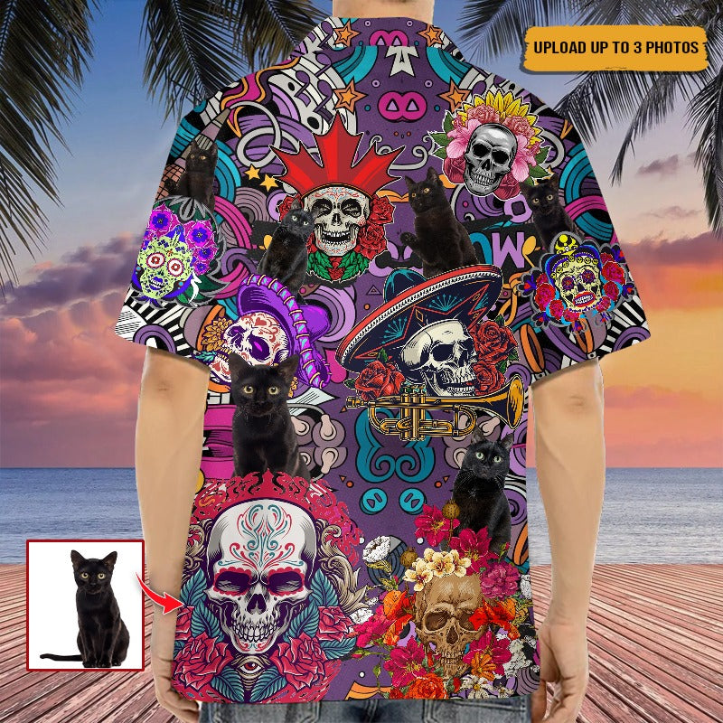 Day Of The Dead Upload Photo High Quality Unisex Hawaiian Shirt For Men And Women HN290701A