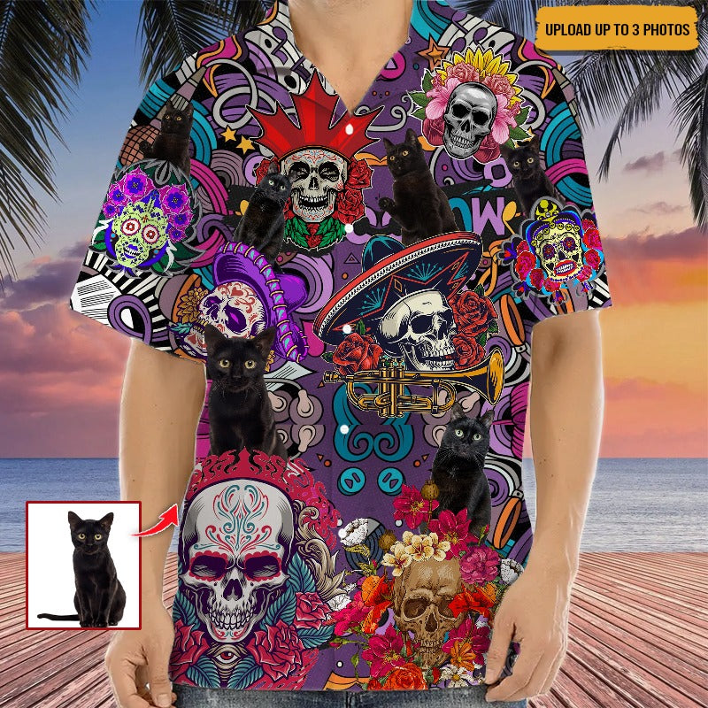 Day Of The Dead Upload Photo High Quality Unisex Hawaiian Shirt For Men And Women HN290701A