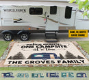 Personalized Happy Campers Patio Mat HN200802RG