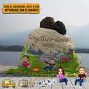 Personalized Together We Build A Life We Loved Camping Sherpa Fleece Blanket TL031001BF