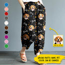 Personalized Custom Photo Dog Cat Casual Women Lounge Elastic Waist Pants HM281001EP
