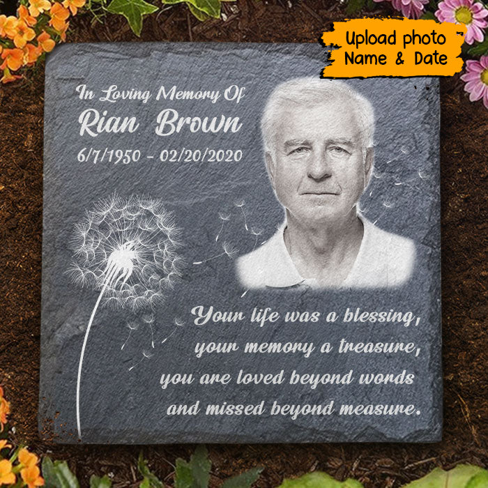 Personalized You Are Loved Beyond Words Memorial Stone HM271201MS
