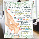 Personalized Your Happiness Is Born Sherpa Fleece Blanket HM04042302BF