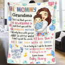 Personalized I Say I Love You With My Smile Sherpa Fleece Blanket HM27032301BF