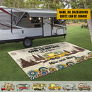 Personalized Welcome To Our Campsite Camping Patio Mat TL130902RG