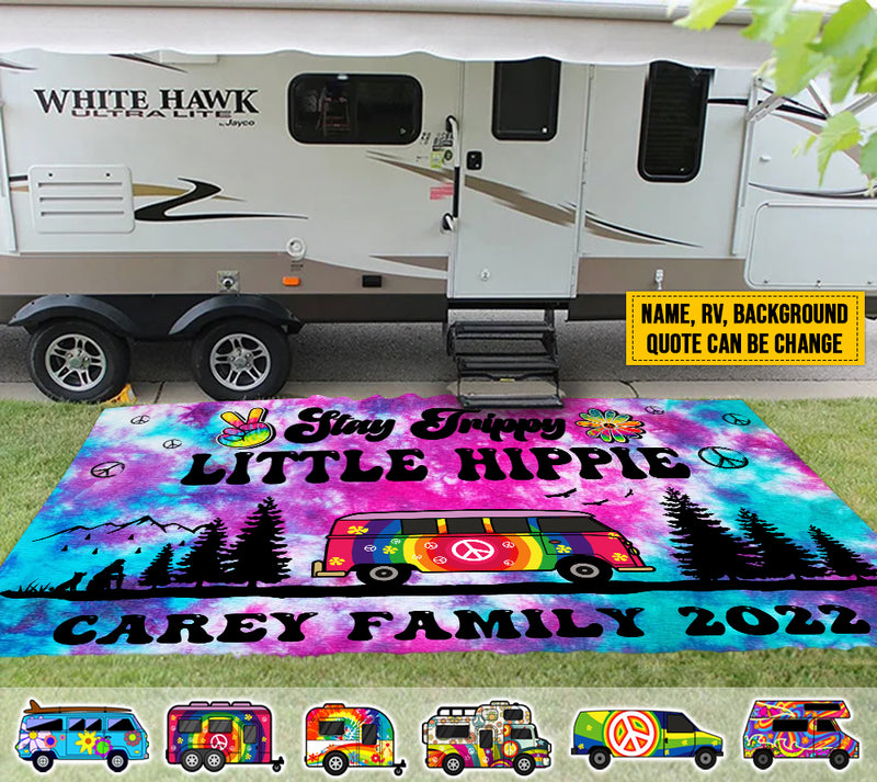 Personalized Drive Slow Drunk Campers Matter Camping Patio Mat HM210901RG