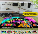 Personalized Stay Trippy Little Hippie Camping Patio Mat HM260901RG