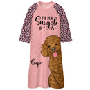 Personalized Dog Snuggle 3/4 Sleeve Dress HM01042301RS