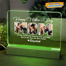 Personalized Custom Photo Happy Mother's Day LED Night Light Acrylic Plaque HM03032301AP