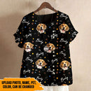 Personalized Custom Photo Dog Cat Casual O-Neck Short Sleeve T-Shirt HM311001OT