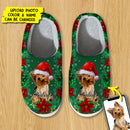 Personalized Custom Photo Dog Cat Plush Slippers HM071101S
