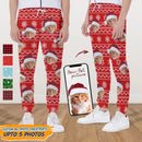 Personalized Custom Photo With Christmas Pattern Cat Men and Women's Sweatpants HN221102SP