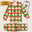 Personalized Custom Photo Dog Cat Face St Patrick's Day Pajamas HM12012302PJ