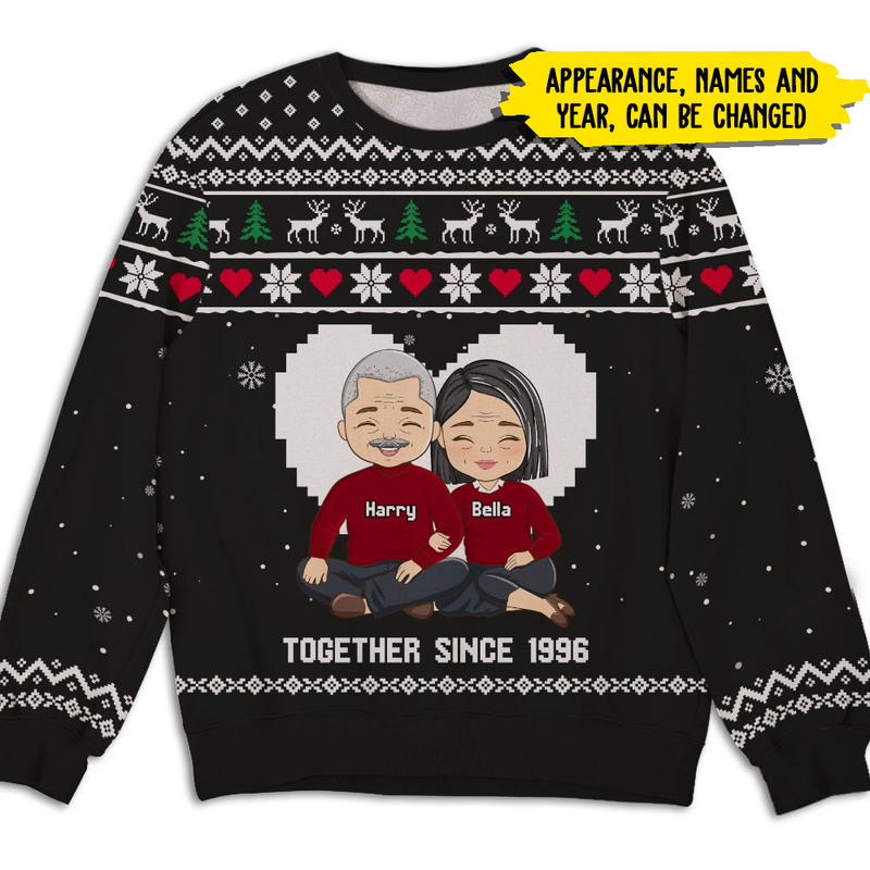 Personalized Couple Together Christmas Sweatshirt HM290901SS
