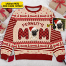 Personalized  Custom All-Over-Print Christmas Best Dog Mom Sweatshirt TL261101SS
