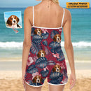 Personalized Custom Dog Photo Sleeveless Romper HM15032302SR