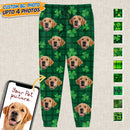 Personalized Custom Photo Dog Cat St Patrick's Day Sweatpants TL11012301SP