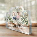 Personalized Mom Daughters A Bond Can't Be Broken Custom Shaped Acrylic Plaque HM17032301AP