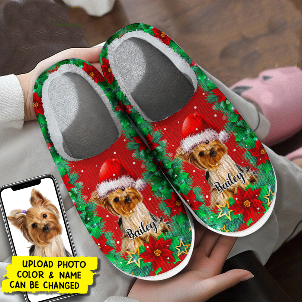 Christmas dog slippers best sale