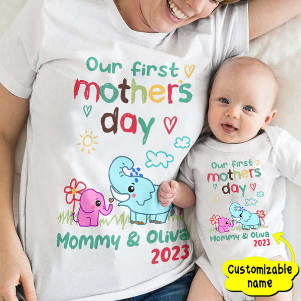 Our First Mother's Day Onesies T-Shirt TL29032302BD