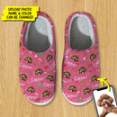 Personalized Custom Photo Dog Cat Plush Slippers TL041101S