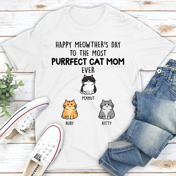 Personalized Purrfect Cat Mom Shirt HM01042301TS