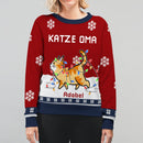 Personalisierte Katze Papa/Mama Winter Weihnachten Sweatshirt HM190901GE