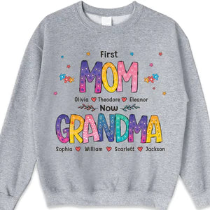 Personalized Color of Love, First Mom Now Grandma Shirt HN17032301TS