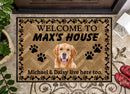 Personalized Welcome To House Dog Doormat TL01022301DM
