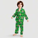 Personalized Custom Photo Dog Cat Face St Patrick's Day Pajamas HM12012302PJ