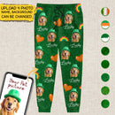 Personalized Custom Photo Dog Cat St Patrick's Day Sweatpants TL11012302SP